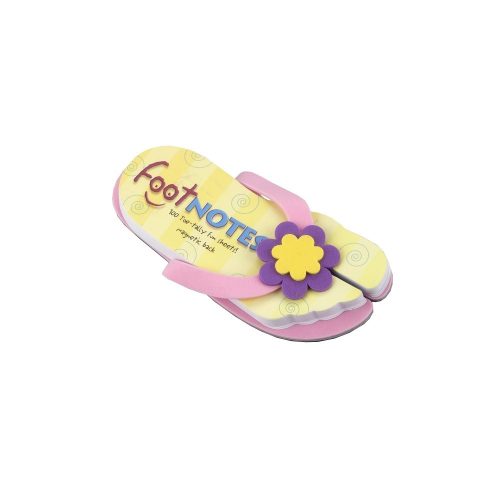 Carnetel papuc de plaja Roz cu floare, TG, 8190052, Carton, Hartie, Multicolor