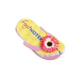   Carnetel papuc de plaja  Margareta roz, TG, 8190053, Carton, Hartie, Multicolor