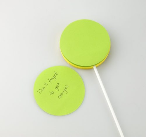 Biletele adezive acadea verde cu galben, TG, 8190015, Hartie, Multicolor