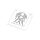 Semn de carte zodia Gemeni, TG, 8190078, Metal, Argintiu