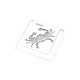 Semn de carte zodia Rac, TG, 8190020, Metal, Argintiu