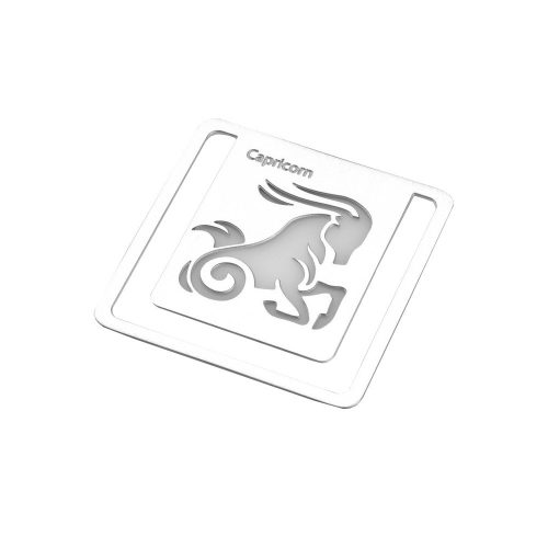 Semn de carte zodia Capricorn, TG, 8190073, Metal, Argintiu