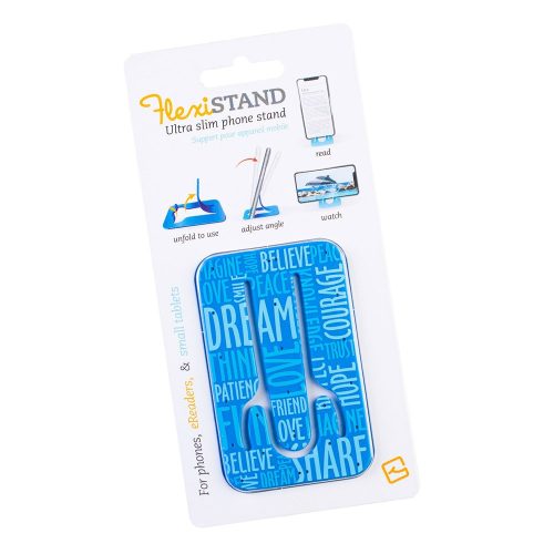 Suport telefon flexibil Cuvinte Albastre, TG, 8190138, albastru, plastic, metal