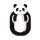 Suport telefon flexibil Urs Panda, TG, 8190136, negru, plastic, metal, saculet si laveta incluse