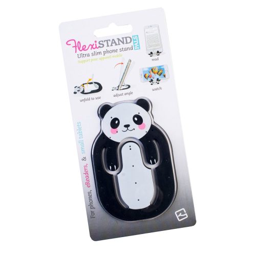 Suport telefon flexibil Urs Panda, TG, 8190136, negru, plastic, metal