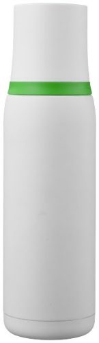 Termos cu perete dublu otel inoxidabil, alb-verde, 500 ml