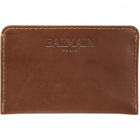 Portcard piele naturala, maro