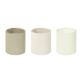 Suport lumanari gri set 3 bucati CDT-655062