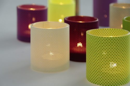 Suport lumanari gri set 3 bucati CDT-655062