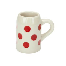 Canita de portelan pentru tarie Fanni - rosu