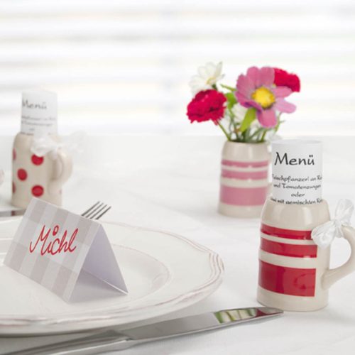 Canita de portelan pentru tarie Michl - albastru