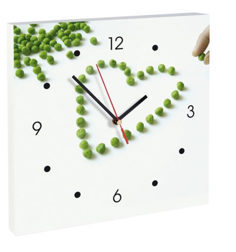 Ceas de perete din MDF - boabe de mazare - My Clock