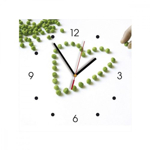 Ceas de perete din MDF - boabe de mazare - My Clock