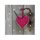 Ceas de perete din MDF - inimioara rosie - My Clock