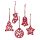 Ornamente pentru Craciun - Set 5 bucati, pasla