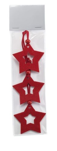 Ornamente Craciun in  forma de stea - set 3 bucati