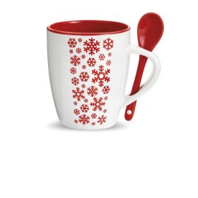 Cana din ceramica cu fulgi de zapada