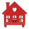 Suport lumanare in forma de casa - rosu CDT-CX1418-05