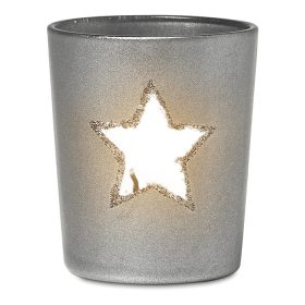 Suport pentru lumanare argintiu CDT-CX1420-14