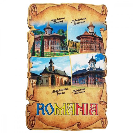 Magnet Manastiri din Romania, lemn