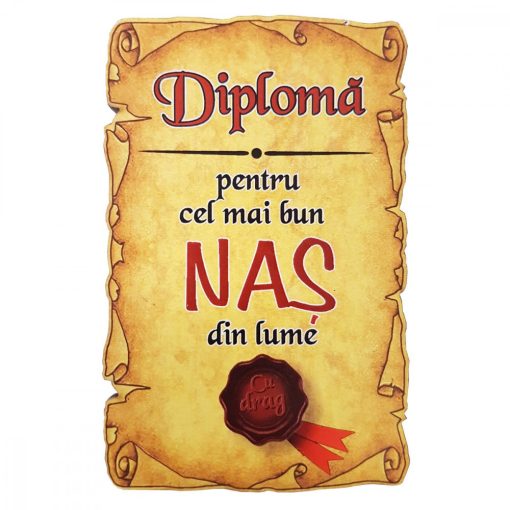 Magnet Diploma pentru cel mai bun NAS din lume, lemn