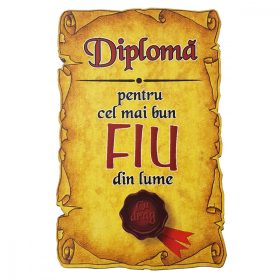 Magnet Diploma pentru Cel mai bun FIU din lume, lemn