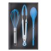 Set 3 ustensile bucatarie Riva - albastru