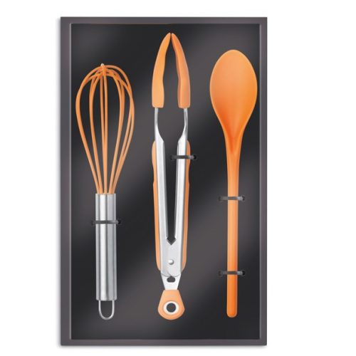 Ustensile bucatarie set Riva - portocaliu
