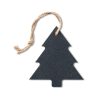 Ornament de Craciun, Bradut, Everestus, SGS10, ardezie, negru
