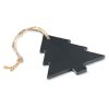 Ornament de Craciun, Bradut, Everestus, SGS10, ardezie, negru