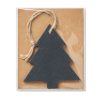 Ornament de Craciun, Bradut, Everestus, SGS10, ardezie, negru