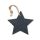 Ornament de Craciun, Stea, Everestus, SGS11, ardezie, negru