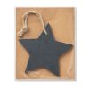Ornament de Craciun, Stea, Everestus, SGS11, ardezie, negru
