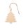 Ornament de Craciun Bradut, 7,9x6,3x0,2 cm, Everestus, 20SEP0572, lemn, Natur