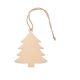 Ornament de Craciun Bradut, 7,9x6,3x0,2 cm, Everestus, 20SEP0572, lemn, Natur