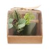 Lumanare de Craciun, Everestus, 18SEP2476, 10x8.5x8.5 cm, Sticla, Verde