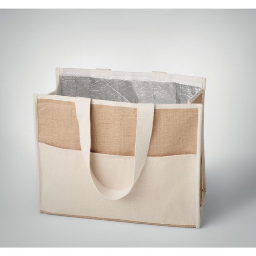 Geanta termoizolanta, 21MAR2517, 43x20x34 cm, Everestus, Iuta, Bej