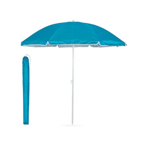 Umbrela de soare portabila, 21MAR2915, 190 cm, Everestus, Poliester, Turcoaz, saculet inclus