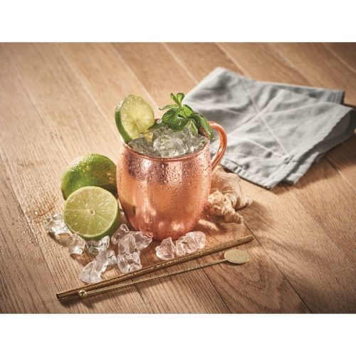 Cana cocktail, Everestus, 18SEP4201, 400 ml, 12.5x9.5 cm, Otel, Auriu