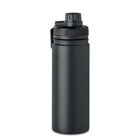   Sticla de apa bidon sport, Everestus, 42FEB231035, 500 ml, Ø7x22 cm, Otel, Negru