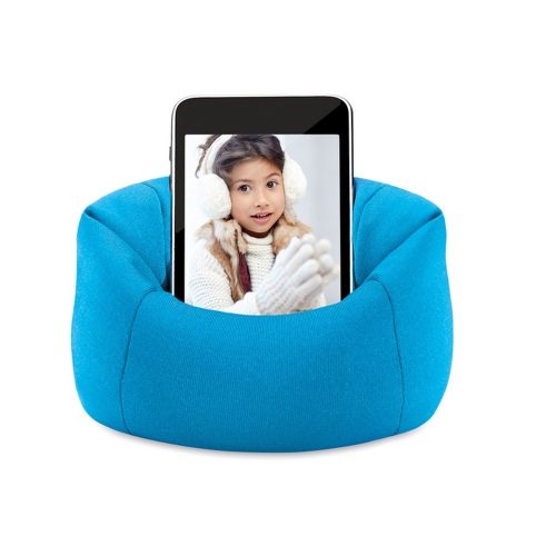 Suport telefon de birou Canapea, Everestus, STT002, microfibra, albastru