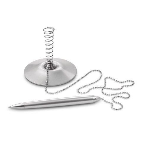 Pix cu suport de masa inclus, pasta albastra, Everestus, 20IAN1057, Argintiu, Metal