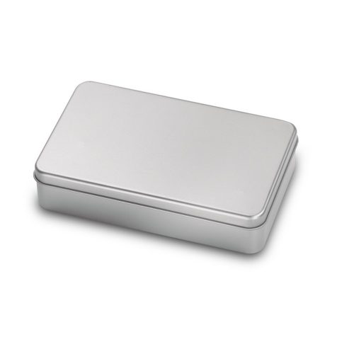 Set vin in cutie metalica, otel inoxidabil, Everestus, AV13, argintiu mat