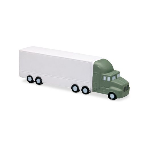 Jucarie antistres Camion, Everestus, ASJ023, poliuretan, alb, verde