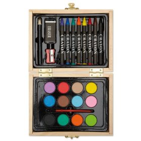   Set pentru artisti 24 piese, Everestus, 20IAN950, Natur, Lemn