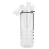 Sticla apa cu infuzor pentru fructe, 700 ml, fara BPA, Everestus, RY04, tritan, alb, saculet de calatorie inclus