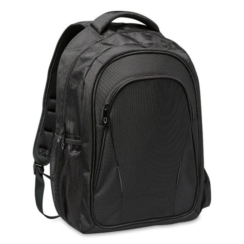 Rucsac pentru Laptop 15 inch, poliester, Everestus, GL27, negru, saculet de calatorie si eticheta bagaj incluse