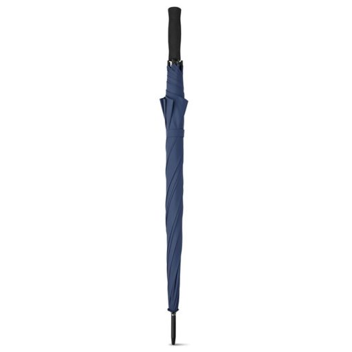 Umbrela de 27 inch cu deschidere automata, maner drept, 190T poliester, Everestus, UA48, albastru, saculet de calatorie inclus