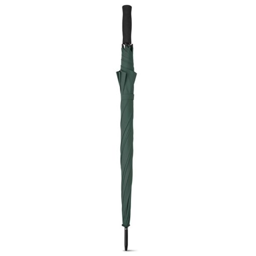 Umbrela de 27 inch cu deschidere automata, maner drept, 190T poliester, Everestus, UA50, verde, saculet de calatorie inclus
