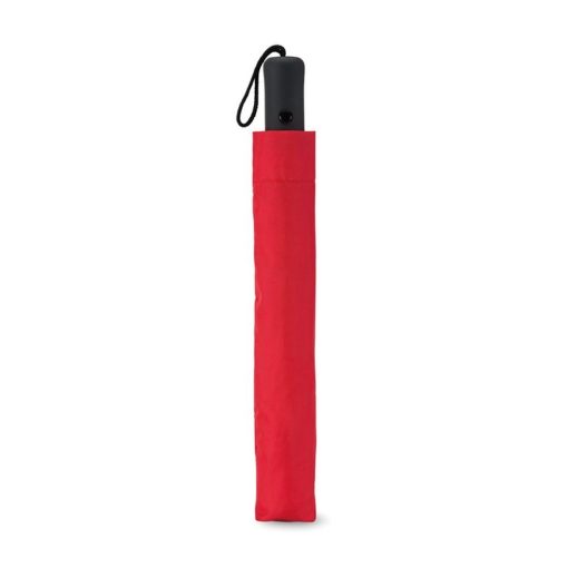 Umbrela automata de 21 inch, poliester, Everestus, UA14, rosu, saculet de calatorie inclus